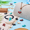 20Pcs 4 Colors Synthetic Turquoise Dyed Horse Beads G-TA0003-17-7
