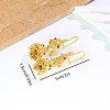 Vintage Ethnic Bell Brass Hoop Earrings VD5879-5