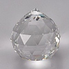 Transparent K9 Glass Pendants GLAA-WH0015-35C-2