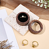 1-Slot Wood Ring Storage Boxes with Velvet Inside and Window CON-CL0001-28D-4