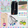 40Pcs 10 Colors Handmade Lampwork Pendants LAMP-PH0001-54-5