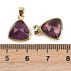 Natural Amethyst Pendants G-O176L-13G-3