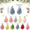 48Pcs 8 Colors Opaque Resin Charms PALLOY-YW00209-3