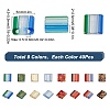 320Pcs 8 Style 2-Hole Glass Seed Beads SEED-SC0001-09-2