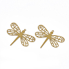 430 Stainless Steel Filigree Pendants STAS-T042-08D-2