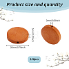 Natural Pear Wood Beads WOOD-GO0001-17B-2