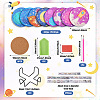 DIY Diamond Painting Space Theme Cup Mat Kits DIY-TAC0028-01-4