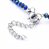 Electroplate Glass Beaded Necklaces NJEW-JN02793-4
