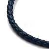 Braided Round Imitation Leather Bracelets Making BJEW-H610-01P-14-3