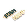 Irish Alloy Enamel Pendants ENAM-T023-02B-2