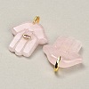 Natural Rose Quartz Carved Pendants GG-CBA4625-03G-05-2