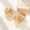 Brass Hoop Earrings for Women EJEW-U041-03G-3