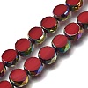 Electroplated Transparent Glass Beads Strands GL-CBA98F0-06C-04-1