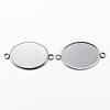 304 Stainless Steel Cabochon Connector Settings STAS-H394-01P-01-2