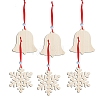 Christmas Theme Wood Pendant Decoration PW-WG7C92F-01-1