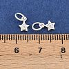 925 Sterling Silver Pave Clear Cubic Zirconia Charms STER-A049-08D-S-3
