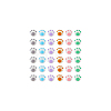 60Pcs 6 Colors Opaque Acrylic Beads SACR-DC0001-05-6