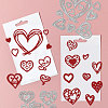 Valentine's Day Heart Carbon Steel Cutting Dies Stencils DIY-WH0309-1554-2