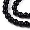 Opaque Solid Color Glass Beads Strands GLAA-T032-P6mm-01-2