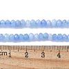 Dyed Natural Malaysia Jade Rondelle Beads Strands G-E316-2x4mm-60-2