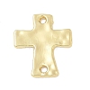 Alloy Textured Religion Cross Links Connector Charms FIND-Z127-01G-01-1