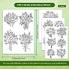 4 Sheets 11.6x8.2 Inch Stick and Stitch Embroidery Patterns DIY-WH0455-150-2