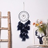 Iron Woven Web/Net with Feather Hanging Ornaments PW-WG7EF62-01-2