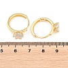 Brass Micro Pave Cubic Zirconia Hoop Earrings EJEW-P346-04G-02-5