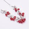 Natural Carnelian Beads Necklaces NJEW-JN01887-02-2