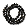 Natural Golden Sheen Obsidian Beads Strands G-Z119-A10-01-4