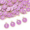 60Pcs Alloy Enamel Pendants ENAM-YW0008-02J-1