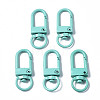 Spray Painted Eco-Friendly Alloy Swivel Snap Hooks Clasps PALLOY-T080-02D-NR-1