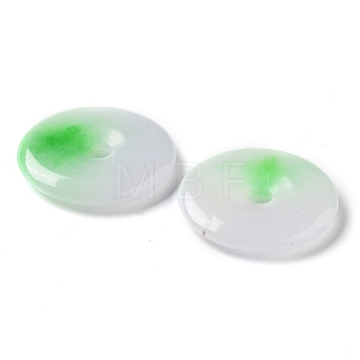 Dyed Natural White Jade Pendants G-Q016-05C-01-1