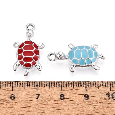 Alloy Enamel Pendants PALLOY-T092-26P-1
