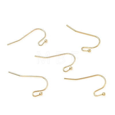 Brass Earring Hooks KK-C024-12KCG-1
