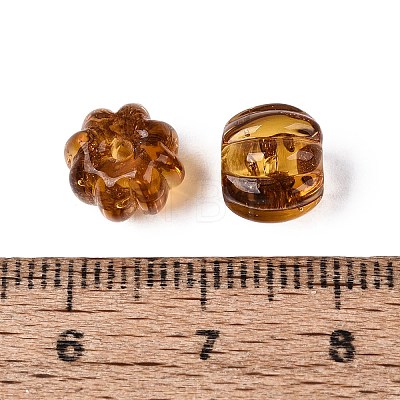 Handmade Gold Sand Lampwork Beads LAMP-Q039-08C-1