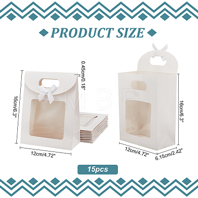 Rectangle Paper Gift Bags ABAG-WH0044-39B-1
