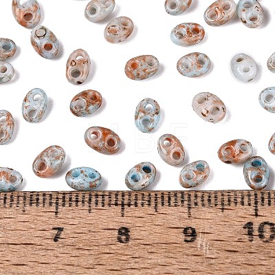 Picasso Glass Seed Beads GL-N001-02F-1