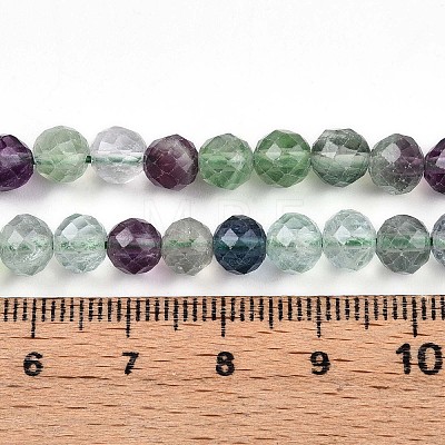 Natural Fluorite Beads Strands G-S345-6mm-31-1