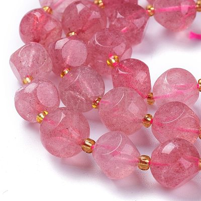 Natural Strawberry Quartz Beads Strands G-A030-B11-10mm-1