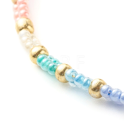 Glass Seed Beaded Bracelet for Women Girl BJEW-JB06746-1