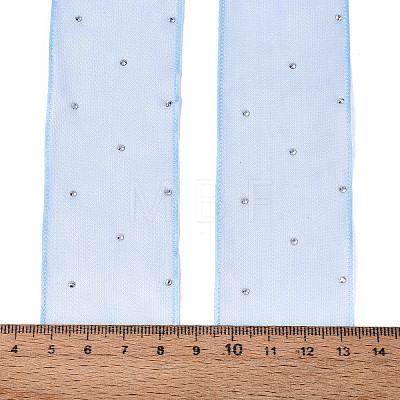 Single Face Printed Polyester & Acrylic Satin Ribbon SRIB-T009-06E-1