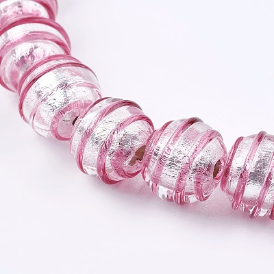 Handmade Silver Foil Glass Lampwork Beads LS-FOIL-G027-01D-1