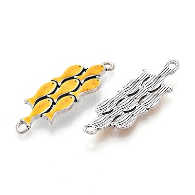 Alloy Enamel Connector Charms TIBE-N016-09AS-01-1