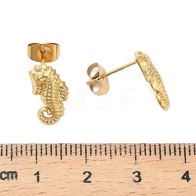 304 Stainless Steel Stud Earrings LS-EJEW-C162-02A-G-1