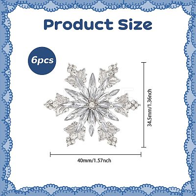 Christmas Alloy Rhinestone Lapel Pins JEWB-WH0028-135-1