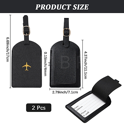 PVC Luggage Tags AJEW-CL0005-08A-1