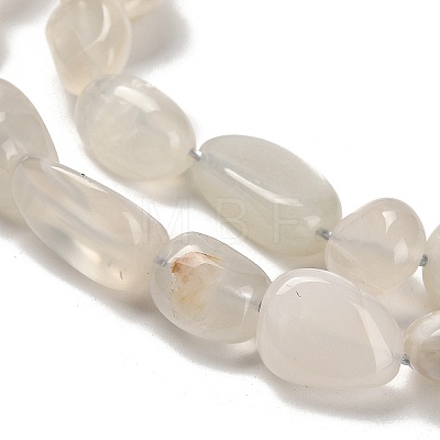 Natural White Moonstone Beads Strands G-P497-01E-69C-1