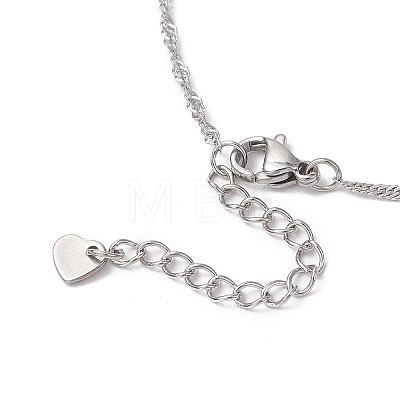 304 Stainless Steel Singapore Chain Bracelet Making AJEW-JB01306-02-1