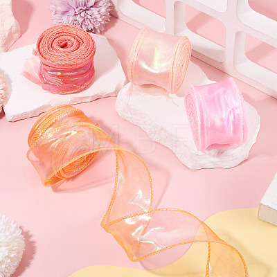 Fishtail Yarn Iridescent Ribbon for Bowknot Making OCOR-TA0004-17-1